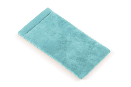 Turquoise Velvet Pouch