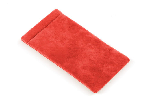 Coral Velvet Pouch